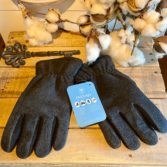 ❄️OZERO Thermal Deerskin Suede Leather Palm Gloves, UNISEX❄️ NWT💥 - Picture 2 of 14